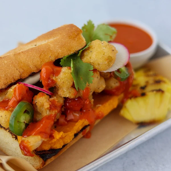 Al Pastor Cauliflower Po Boy Sandwich
