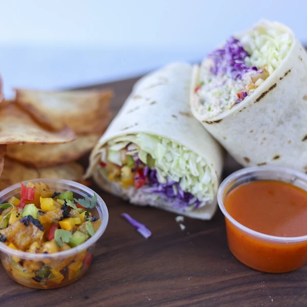 Big Island Tuna Wrap with Al Pastor Pineapple Salsa