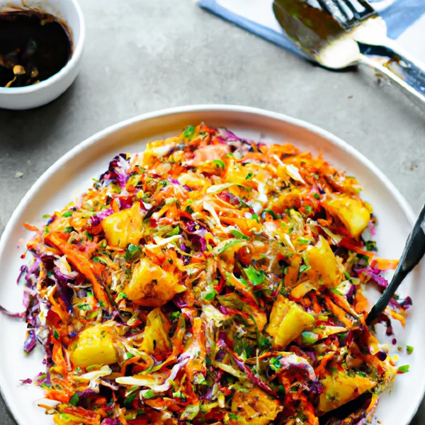 Grilled Fruit Harissa Power Food Slaw